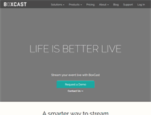 Tablet Screenshot of boxcast.com